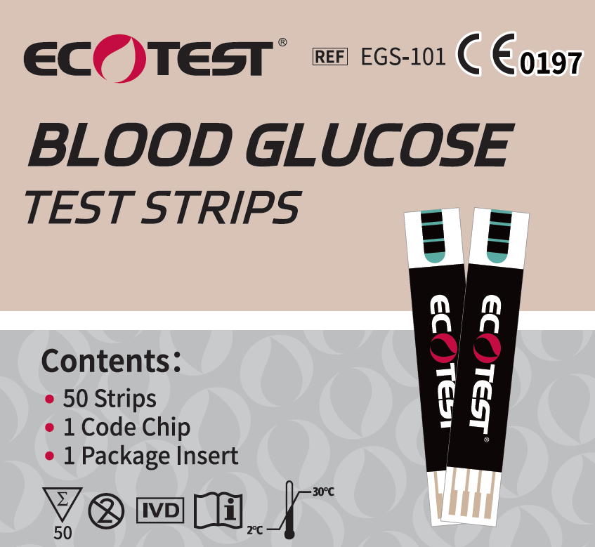 Bloedglucose teststrips voor nauwkeurige bloedsuikermetingen met compatibele meter